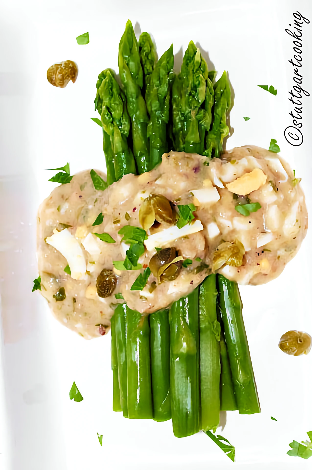 Asparagi in salsa di pane oder Spargel mit Brot-Sauce