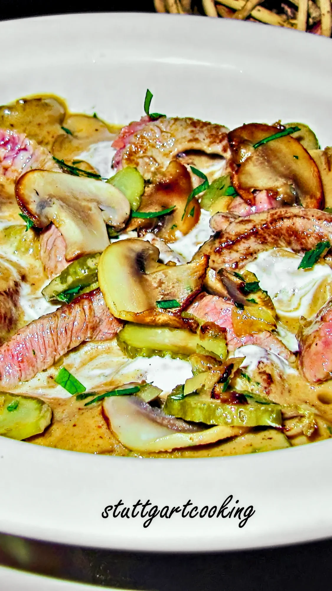 Filetgeschnetzeltes Stroganoff: Der zarte Gourmet-Klassiker