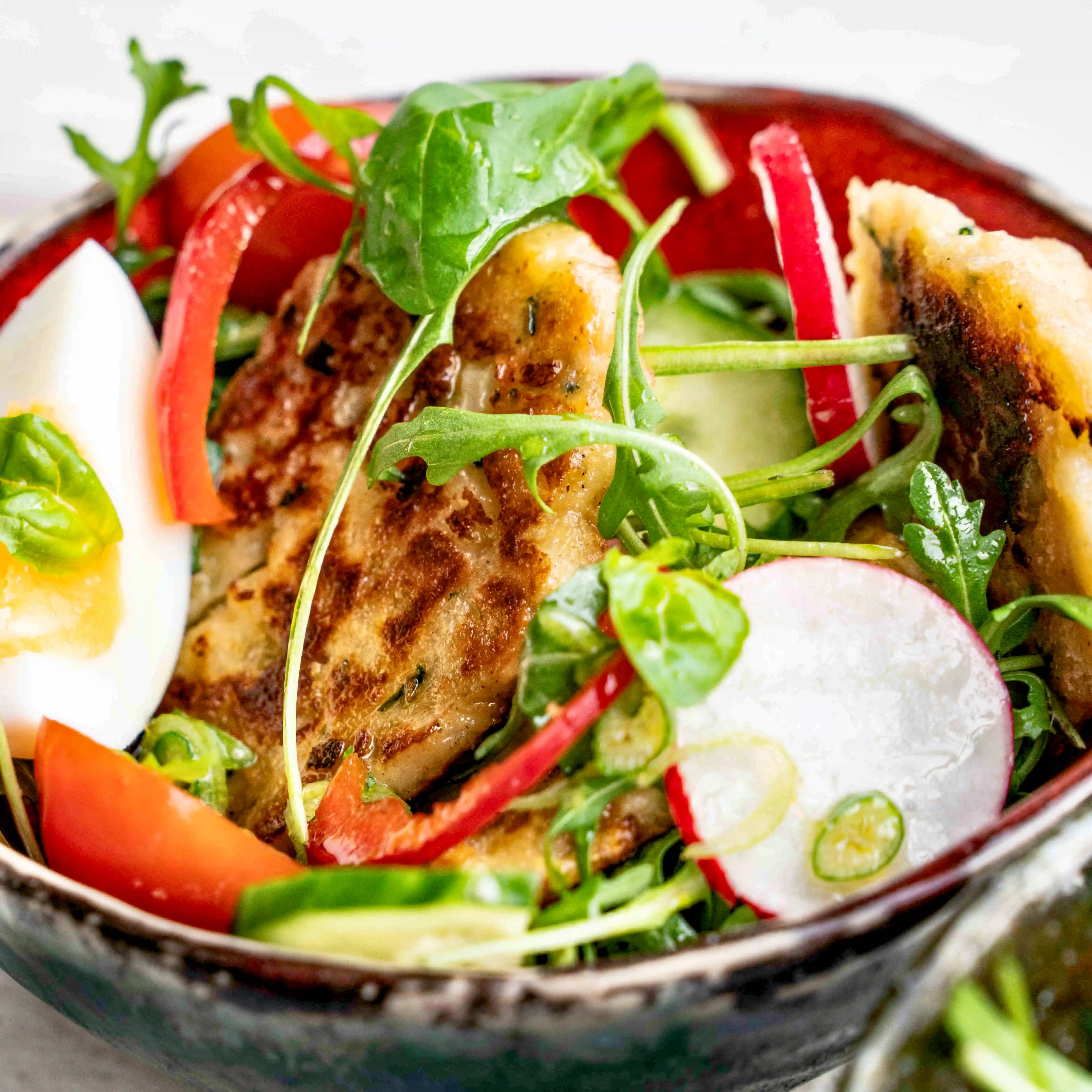 Gebratener  Semmelknödel-Salat:  Rezept  für  saure  Knödel