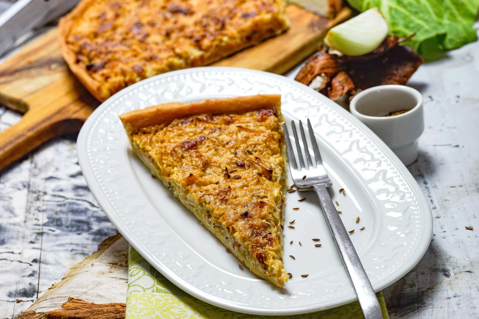 Schwäbischer Krautkuchen nach traditionellem Hausrezept